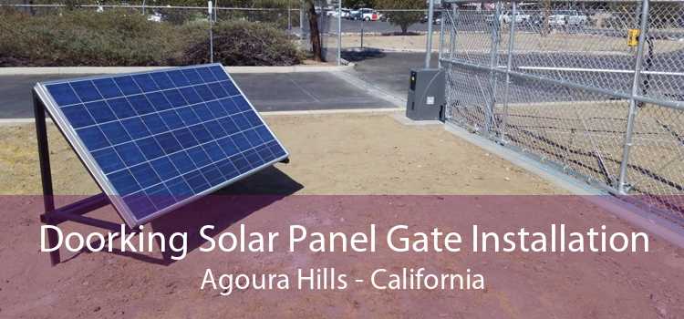 Doorking Solar Panel Gate Installation Agoura Hills - California