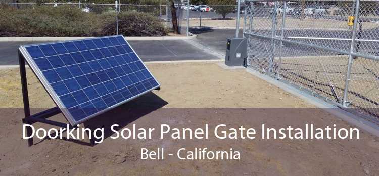 Doorking Solar Panel Gate Installation Bell - California