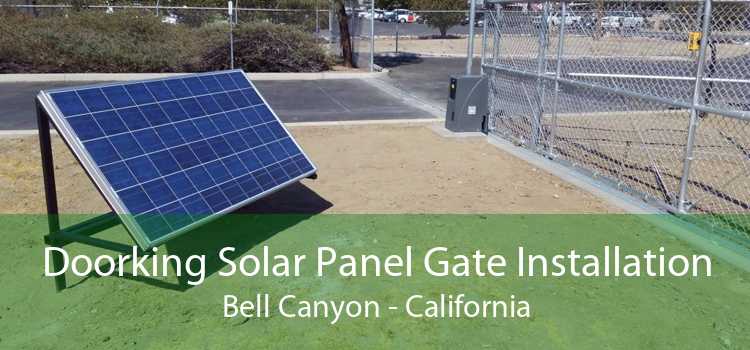 Doorking Solar Panel Gate Installation Bell Canyon - California