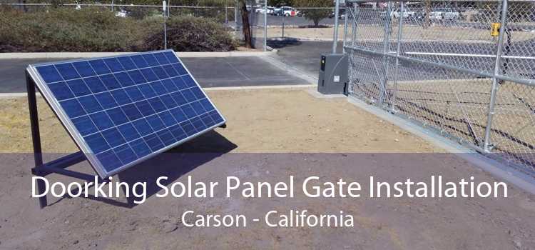 Doorking Solar Panel Gate Installation Carson - California