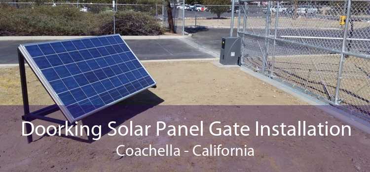 Doorking Solar Panel Gate Installation Coachella - California