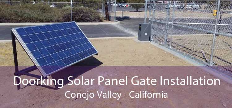 Doorking Solar Panel Gate Installation Conejo Valley - California