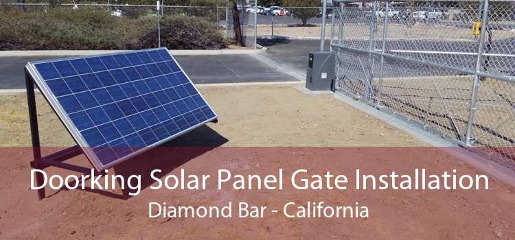 Doorking Solar Panel Gate Installation Diamond Bar - California