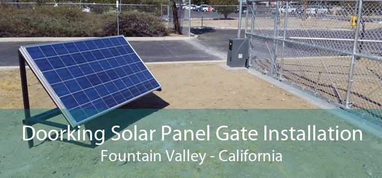 Doorking Solar Panel Gate Installation Fountain Valley - California