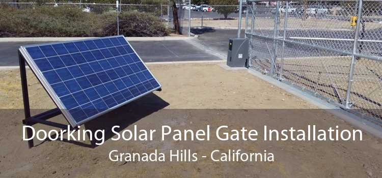 Doorking Solar Panel Gate Installation Granada Hills - California