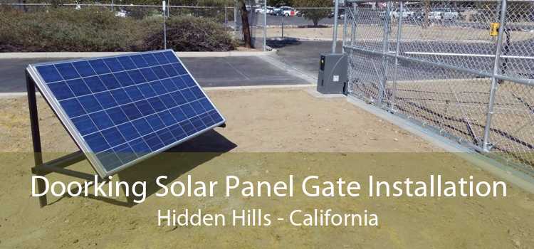 Doorking Solar Panel Gate Installation Hidden Hills - California