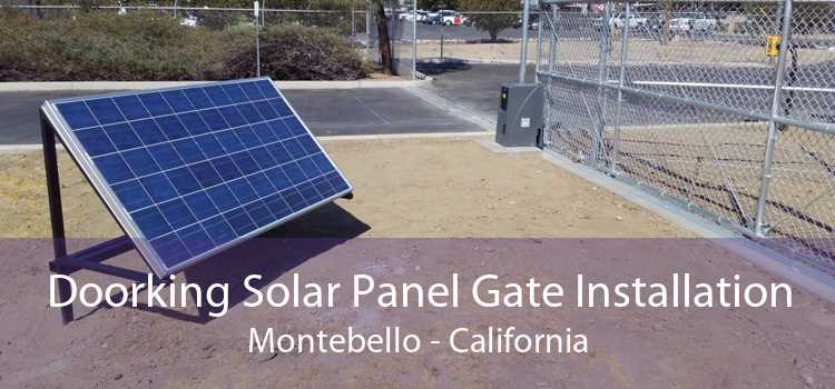 Doorking Solar Panel Gate Installation Montebello - California