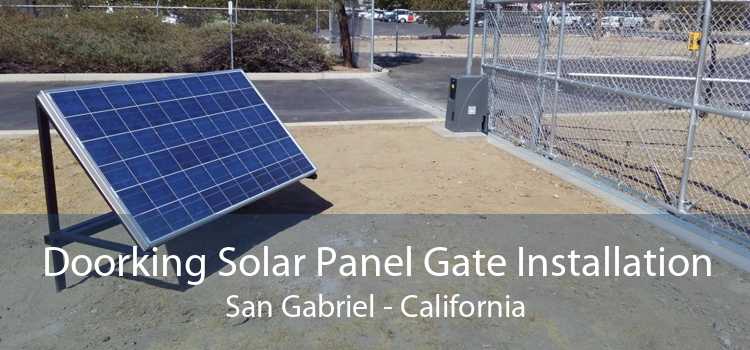 Doorking Solar Panel Gate Installation San Gabriel - California