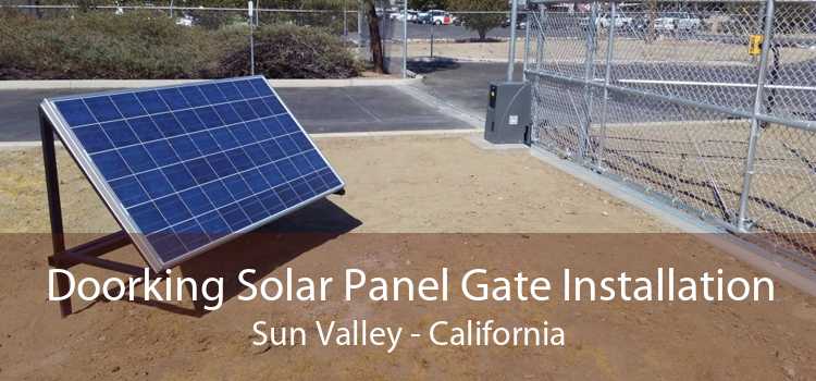 Doorking Solar Panel Gate Installation Sun Valley - California