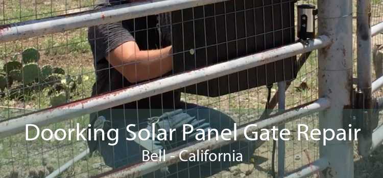 Doorking Solar Panel Gate Repair Bell - California