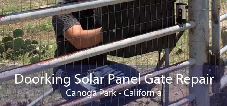 Doorking Solar Panel Gate Repair Canoga Park - California