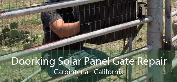 Doorking Solar Panel Gate Repair Carpinteria - California