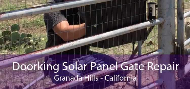 Doorking Solar Panel Gate Repair Granada Hills - California