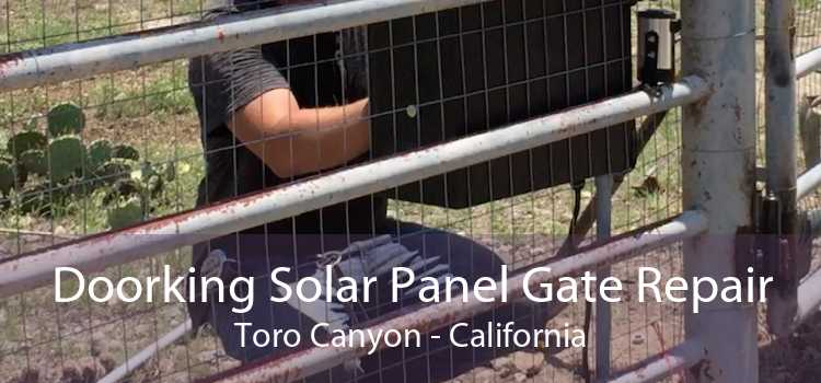 Doorking Solar Panel Gate Repair Toro Canyon - California